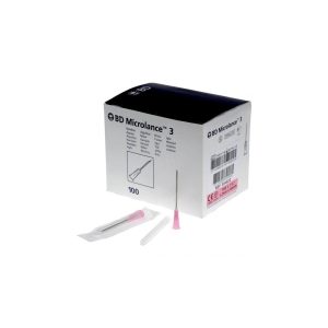 Aiguilles BD Microlance 3 1,25x40 Rose 18G - Boite de 100