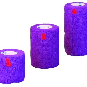 Bandes cohésives STRAP BAND amer VIOLET 5cm x 4.5m - Boite de 24