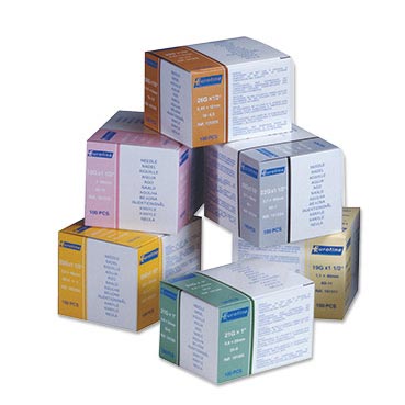 Aiguilles EUROFINE 25x0,6 BN BLEUE 23G - Boite de 100 – Image 2