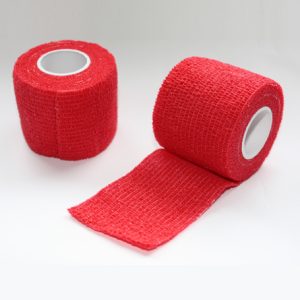 Bandes cohésives FLEX-BANDAGES ROUGE 5cm x 4,5m - Boite de 36