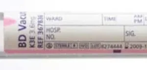 Tube BD Vacutainer EDTA K3 stérile en PET 13 x 75 mm 2 ml VIOLET - Boite de 100