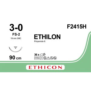 ETHILON 3/0 DEC 2 AIG 3/8 19MM - Unité