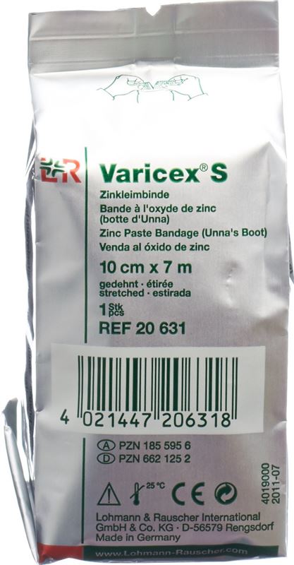 Bande à l'oxyde de Zinc VARICEX S 10cm x 7m – Unité
