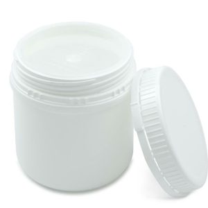 Pot en plastique à vis 500 ml avec couvercle d ́étanchéité et inviolable - Unité
