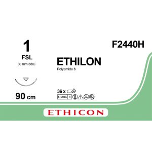ETHILON 1/0 DEC 4 AIG 48MM - Unité