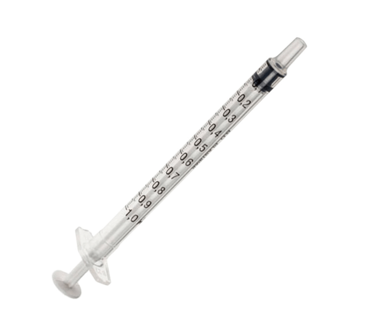 Seringue BD Plastipak™ 3 pièces tuberculine 1 ml embout centré - Boite de 120