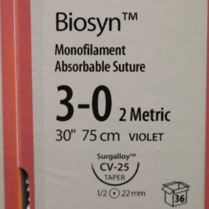 BIOSYN monofil résorbable 4-0 75cm violet 3/8 Triangulaire inversée 19mm