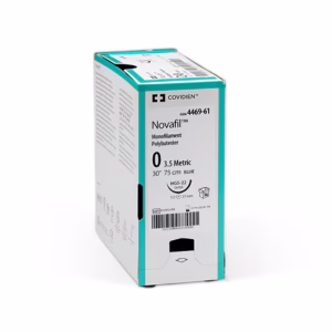 NOVAFIL monofil non résorbable 2-0 75cm bleu 3/8 Triangulaire inversée 30mm