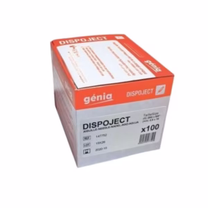 Aiguille DISPOJECT Orange 16mm X 0.5 25G - Boite de 100