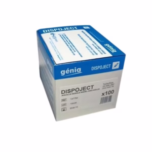 Aiguille DISPOJECT Bleu 25mm X 0.6 23G - Boite de 100