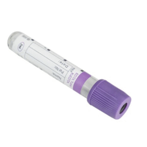 EDTA K3 tube 13x75mm PET 1-5ml Violet - Boite de 100