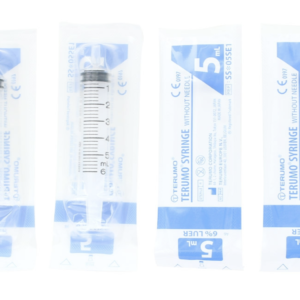 Seringues 3 pièces Terumo 5 ml Embout centré - Boite de 100