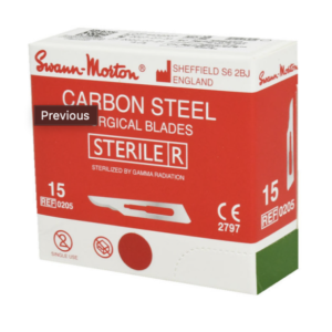 Lames stériles SWANN MORTON N° 15 - Boite de 100